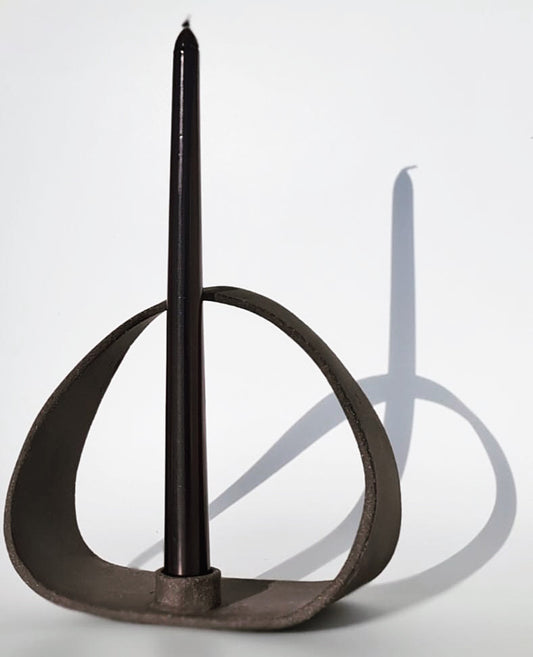 Shadow candle holder - Lava stone